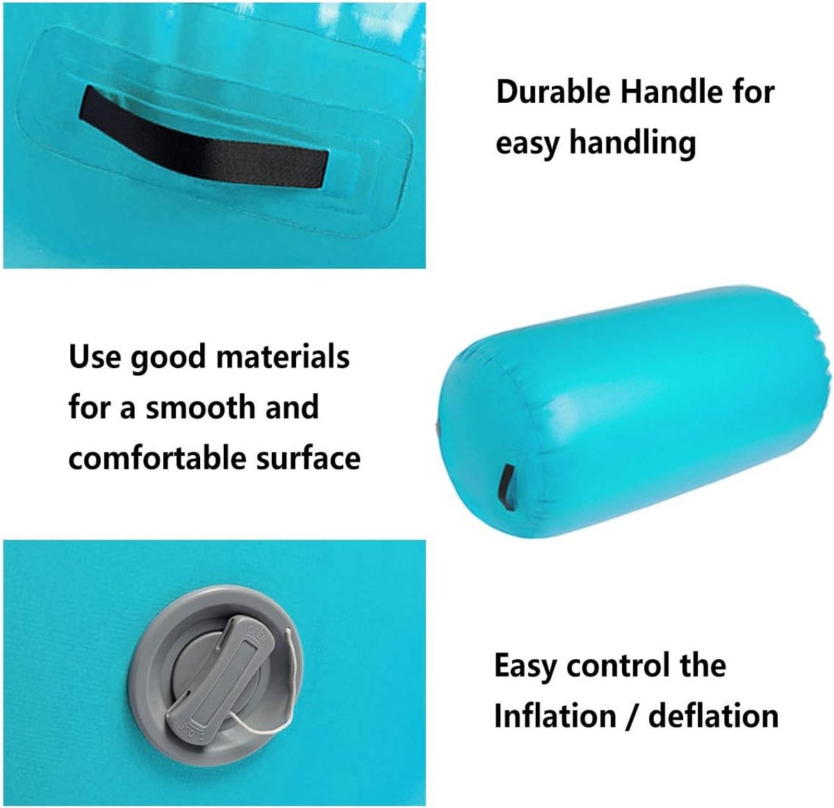 Grote Opblaasbare Trainingsrol 100cm voor Pilates en Yoga - afbeelding 3