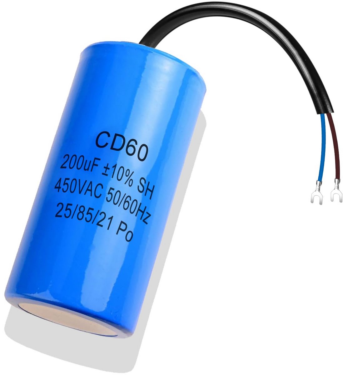 Motor Startcondensator 200uF 450V AC voor Elektrische Motoren, Koelkasten en Pompen