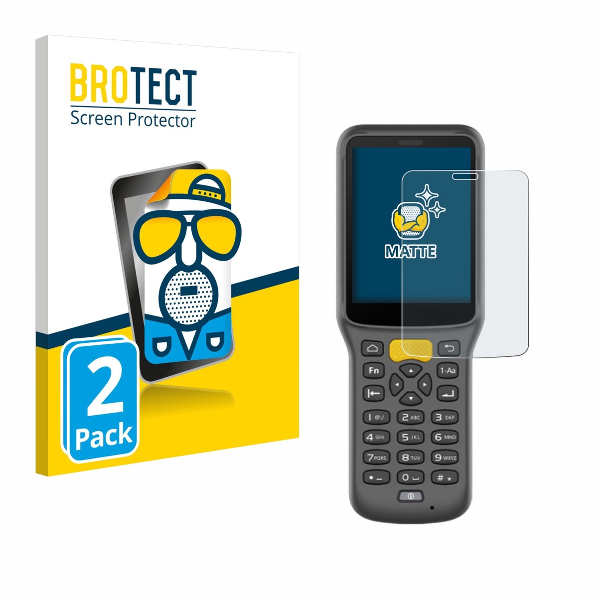 BROTECT - Screenprotector voor Newland MT37 Baiji - Folie Beschermfolie matte 2 Stuks