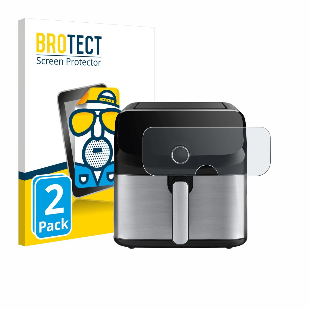 BROTECT - Screenprotector voor Tefal Easy Fry Mega - Folie Beschermfolie matte 2 Stuks