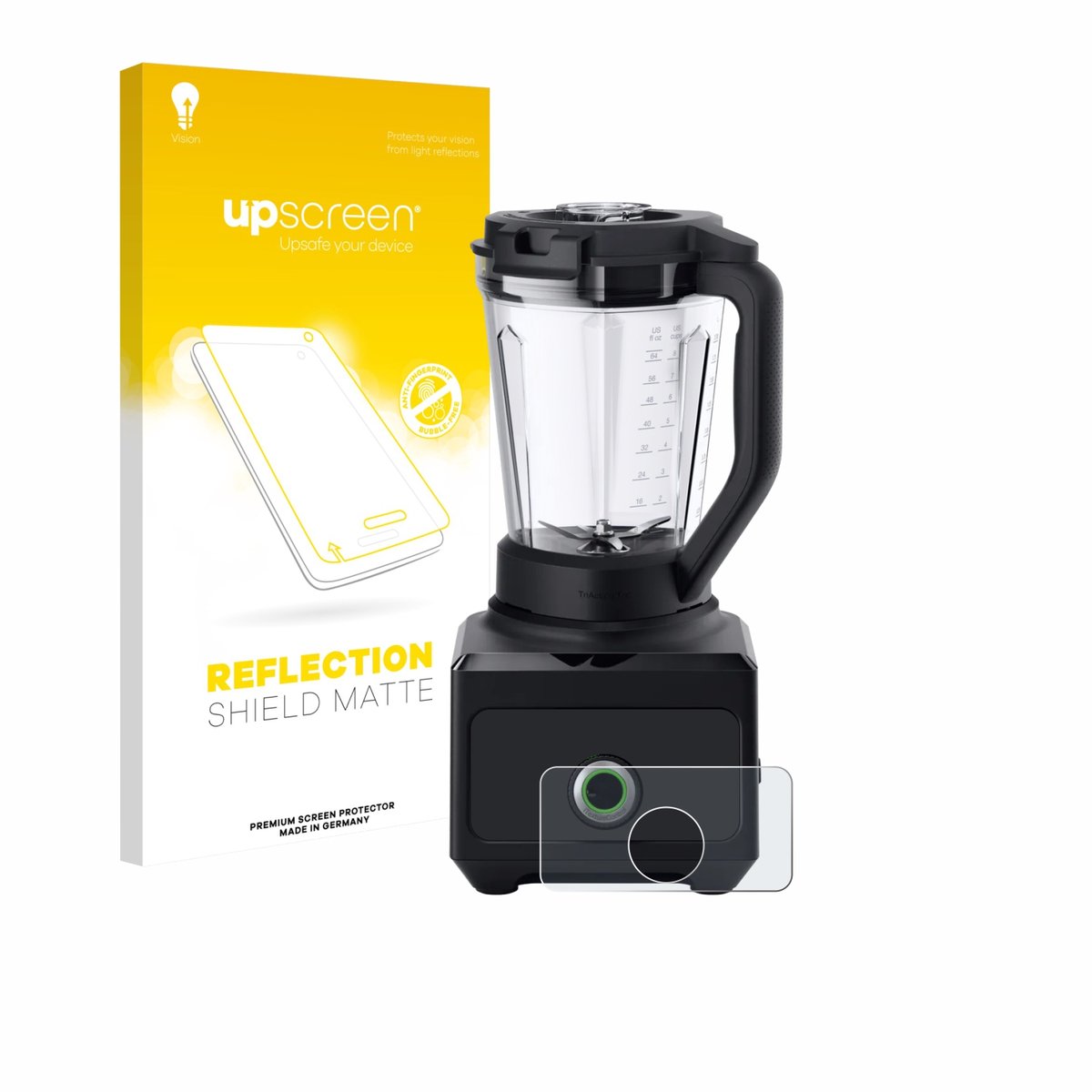 upscreen - Screenprotector voor Braun PowerBlend 9 - Folie Beschermfolie anti glare matte