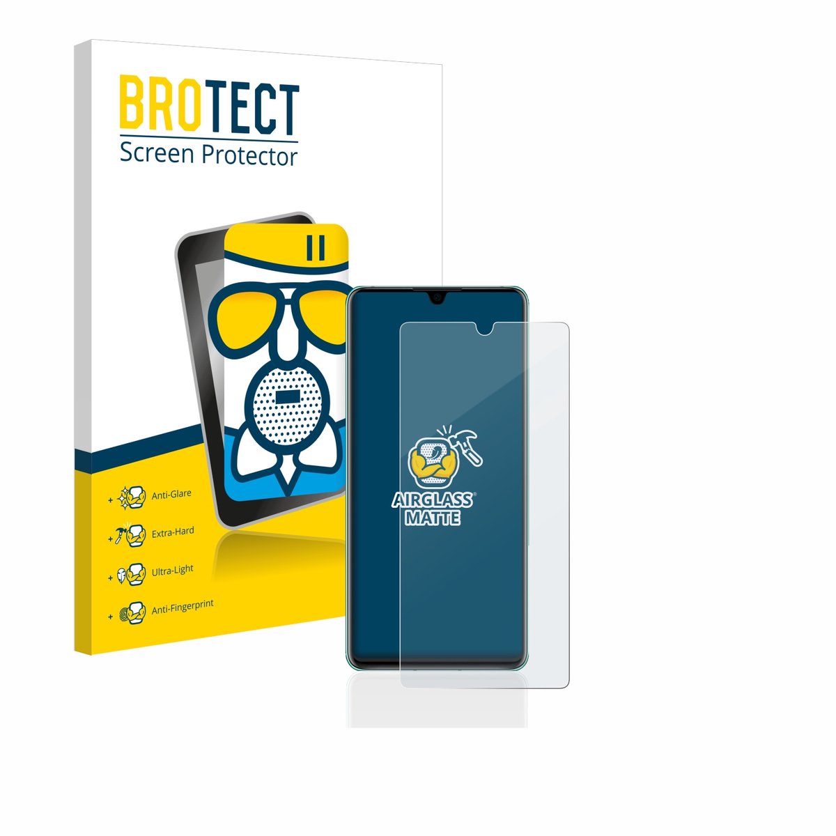 BROTECT - Screenprotector voor Huawei P30 - Folie Beschermfolie Beschermglas matte