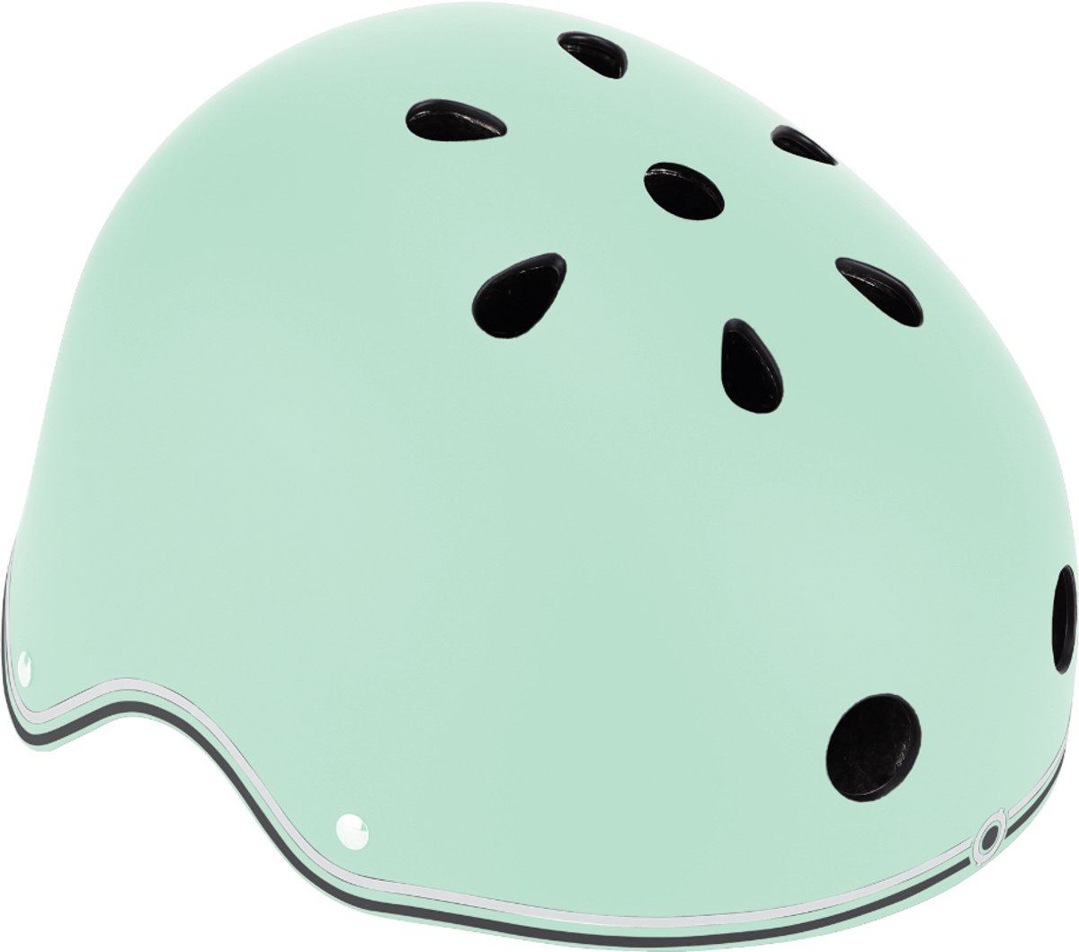 Helm Globber Helm Primo XS/S Pastelgroen LED verlichting ABS helm met EPS schuim verstelbaar XS/S 48-53cm