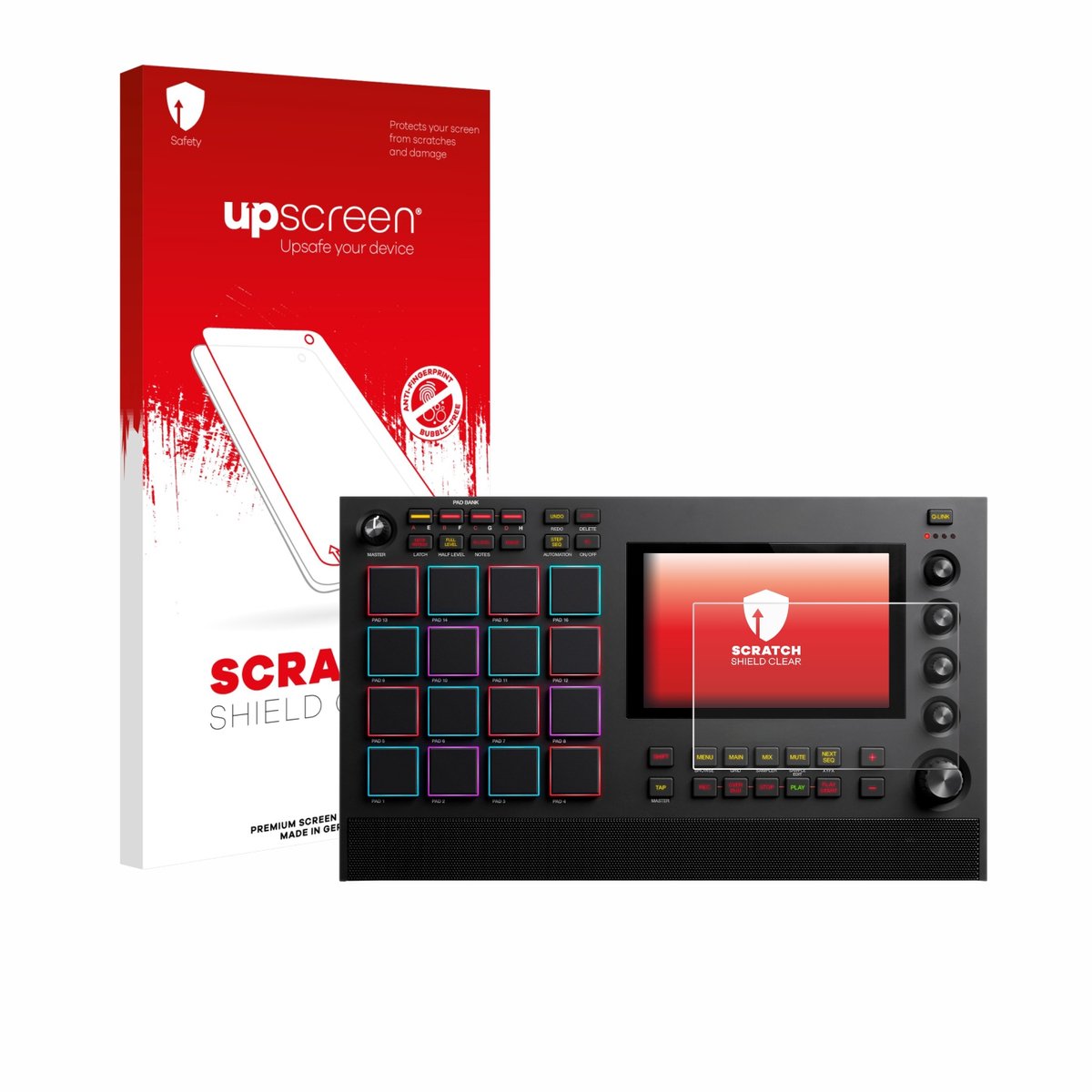 upscreen - Screenprotector voor Akai MPC Live III - Folie Beschermfolie transparant