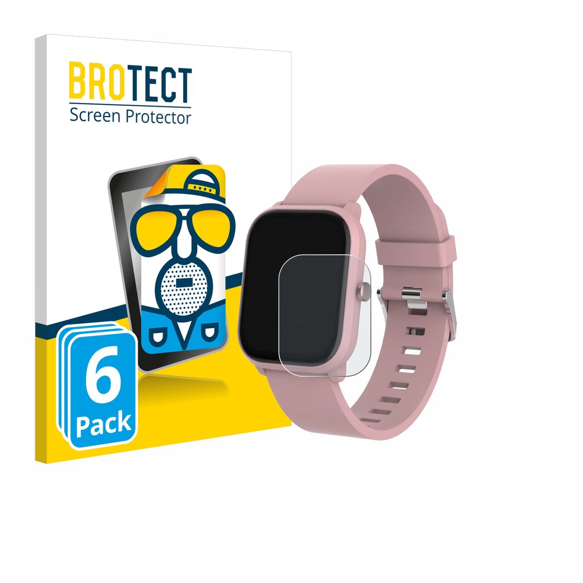 BROTECT - Screenprotector voor Denver SWK-120RO - Folie Beschermfolie matte 6 Stuks