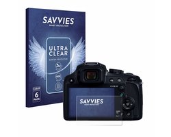 Savvies - Screenprotector voor Panasonic Lumix DC-FZ82D - Folie Beschermfolie transparant 6 Stuks