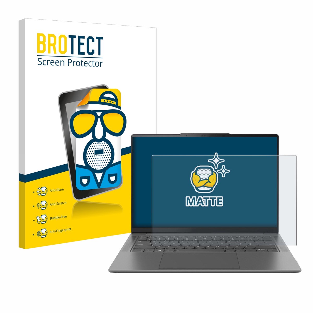 BROTECT - Screenprotector voor Lenovo Yoga Pro 7 Gen 8 14" - Folie Beschermfolie matte
