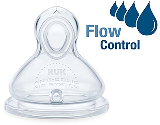 NUK First Choice+ Flow Control Flesspeen 6+ maanden 2st van Nuk — afbeelding 5