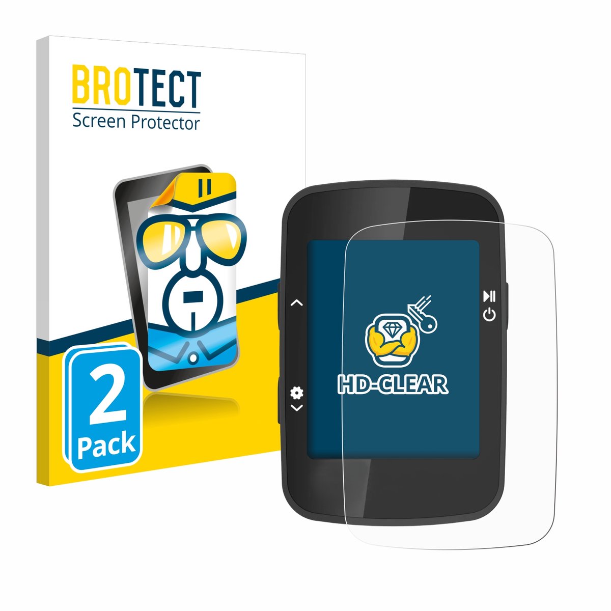 BROTECT - Screenprotector voor CooSpo BC26 - Folie Beschermfolie transparant 2 Stuks