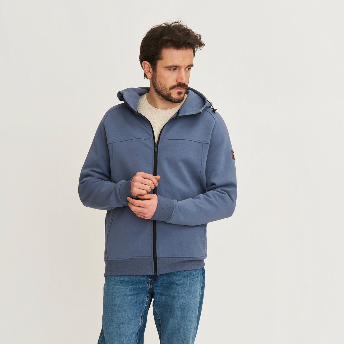 Travelin’ Stig Heren Outdoorvest Sweater Blauw