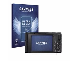 Savvies - Screenprotector voor Sony ZV-1 II Vlog-Kamera - Folie Beschermfolie transparant 6 Stuks