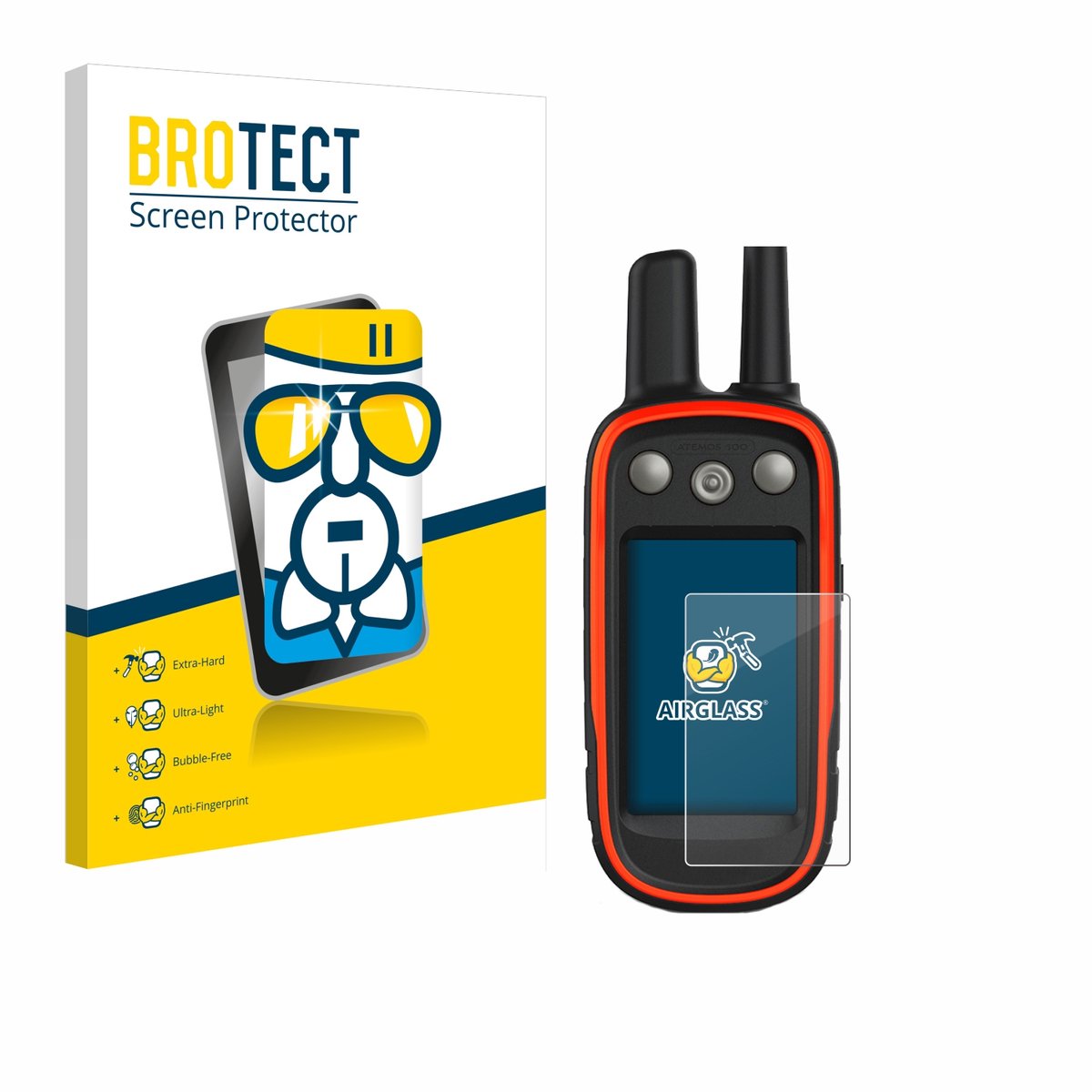 Screenprotector voor Garmin Atemos 100 Beschermglas transparant