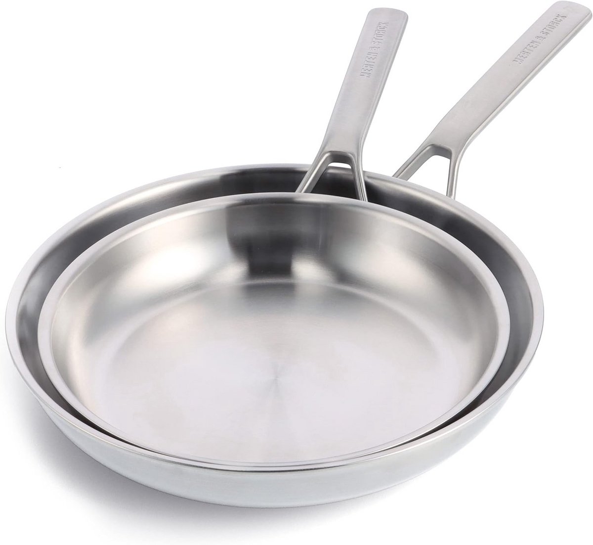 2-delige RVS Koekenpan Set - 26cm & 30cm - Geschikt voor Inductie
