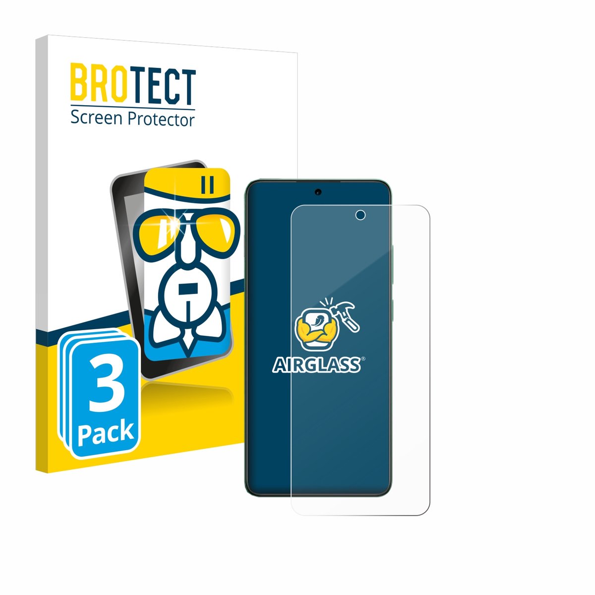 Screenprotector 3 Stuks voor Oppo Reno 12 F 5G Beschermglas transparant