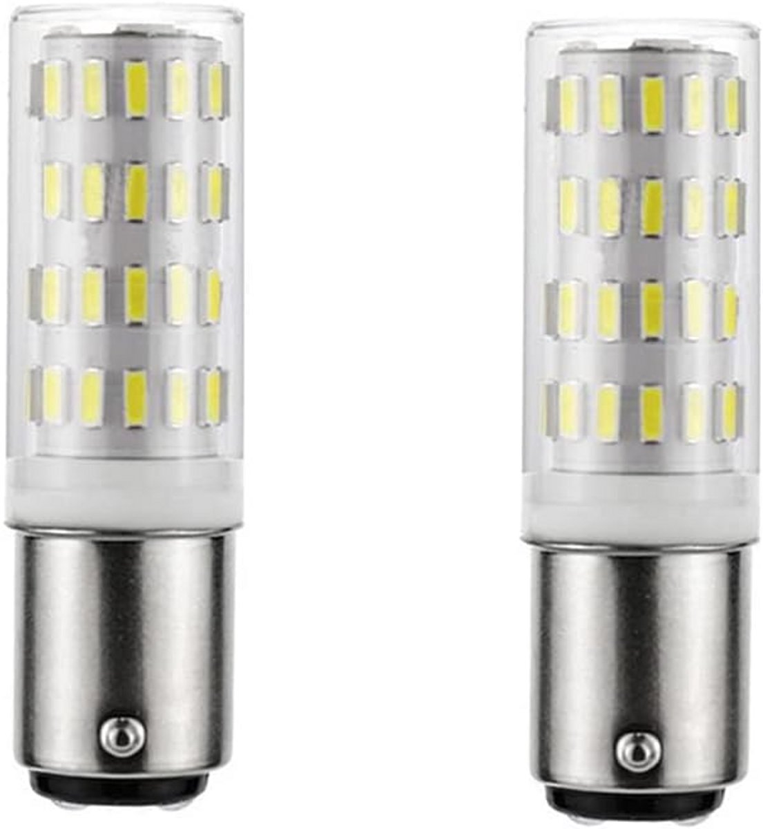 LED Lamp B15d Dubbelcontact 4W Koudwit 6000K - 35W Gloeilamp Equivalent (2 stuks)