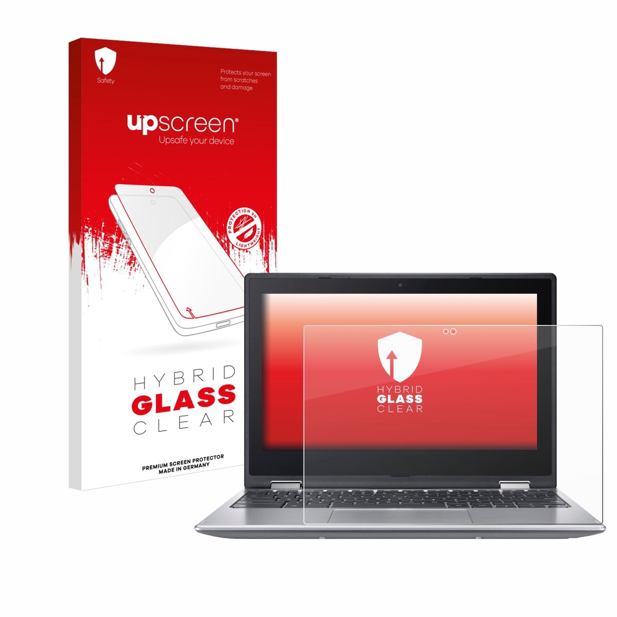 upscreen - Screenprotector voor Acer Chromebook Spin 511 R756TN-TCO - Folie Beschermfolie Beschermglas transparant