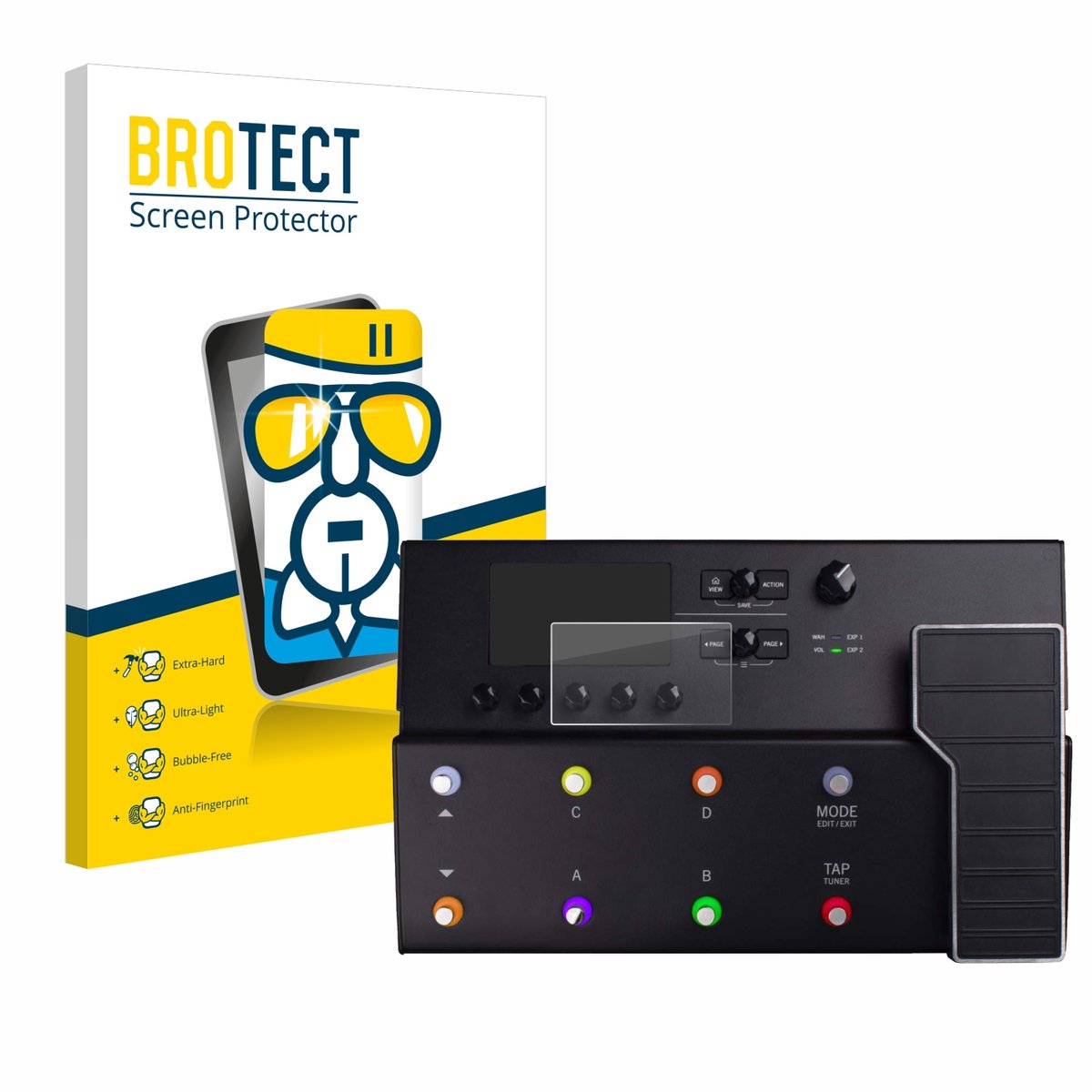 Screenprotector voor Line 6 POD GO Beschermglas transparant