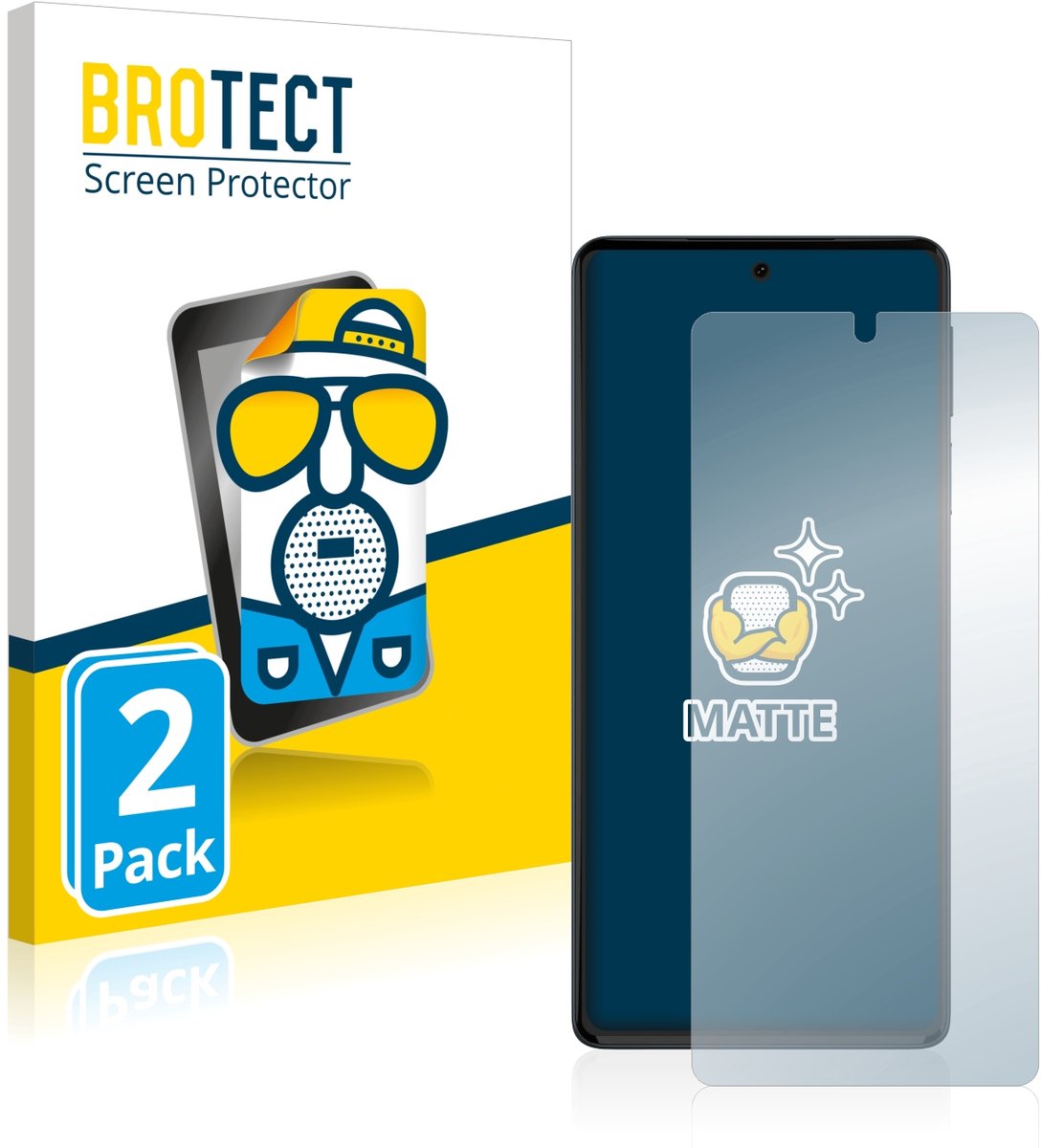 BROTECT - Screenprotector voor Motorola Edge 30 Pro - Folie Beschermfolie matte 2 Stuks