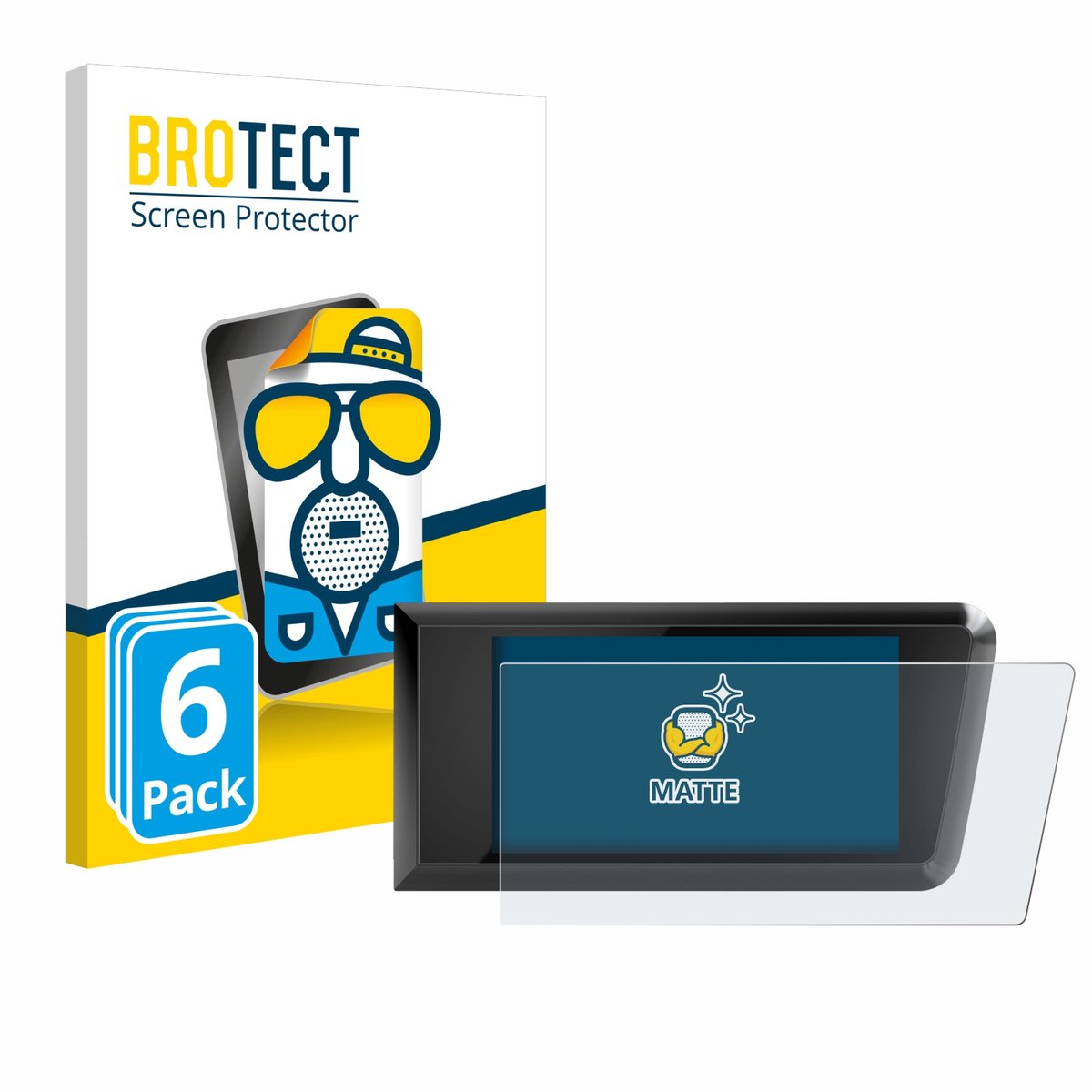 BROTECT - Screenprotector voor Bosch Purion 400 - Folie Beschermfolie matte 6 Stuks