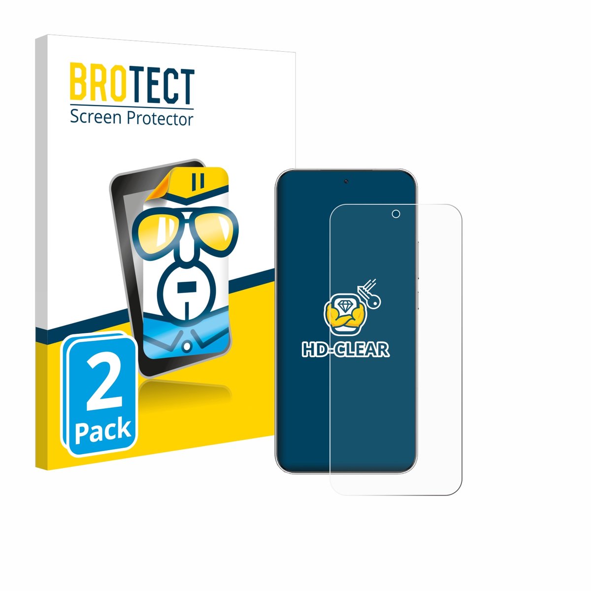 BROTECT - Screenprotector voor Honor Magic 7 - Folie Beschermfolie transparant 2 Stuks