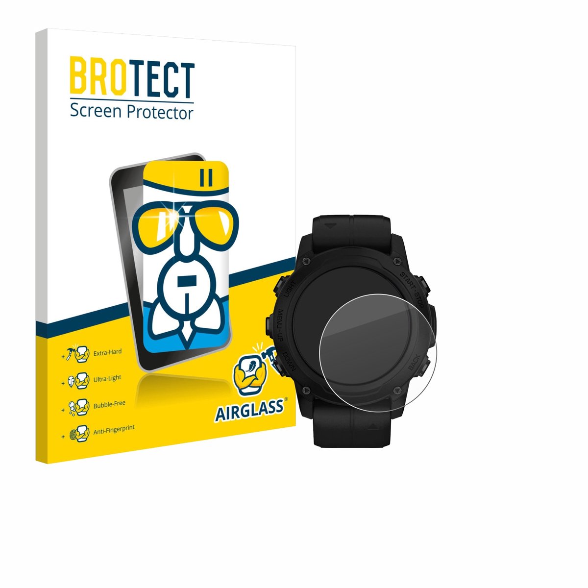 Screenprotector voor Garmin Descent G1 Solar Beschermglas transparant