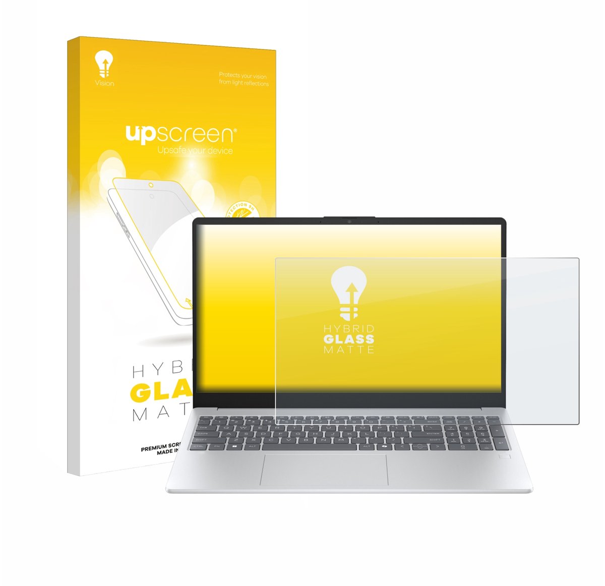 upscreen - Screenprotector voor HP OmniBook 3 14" - Folie Beschermfolie Beschermglas matte