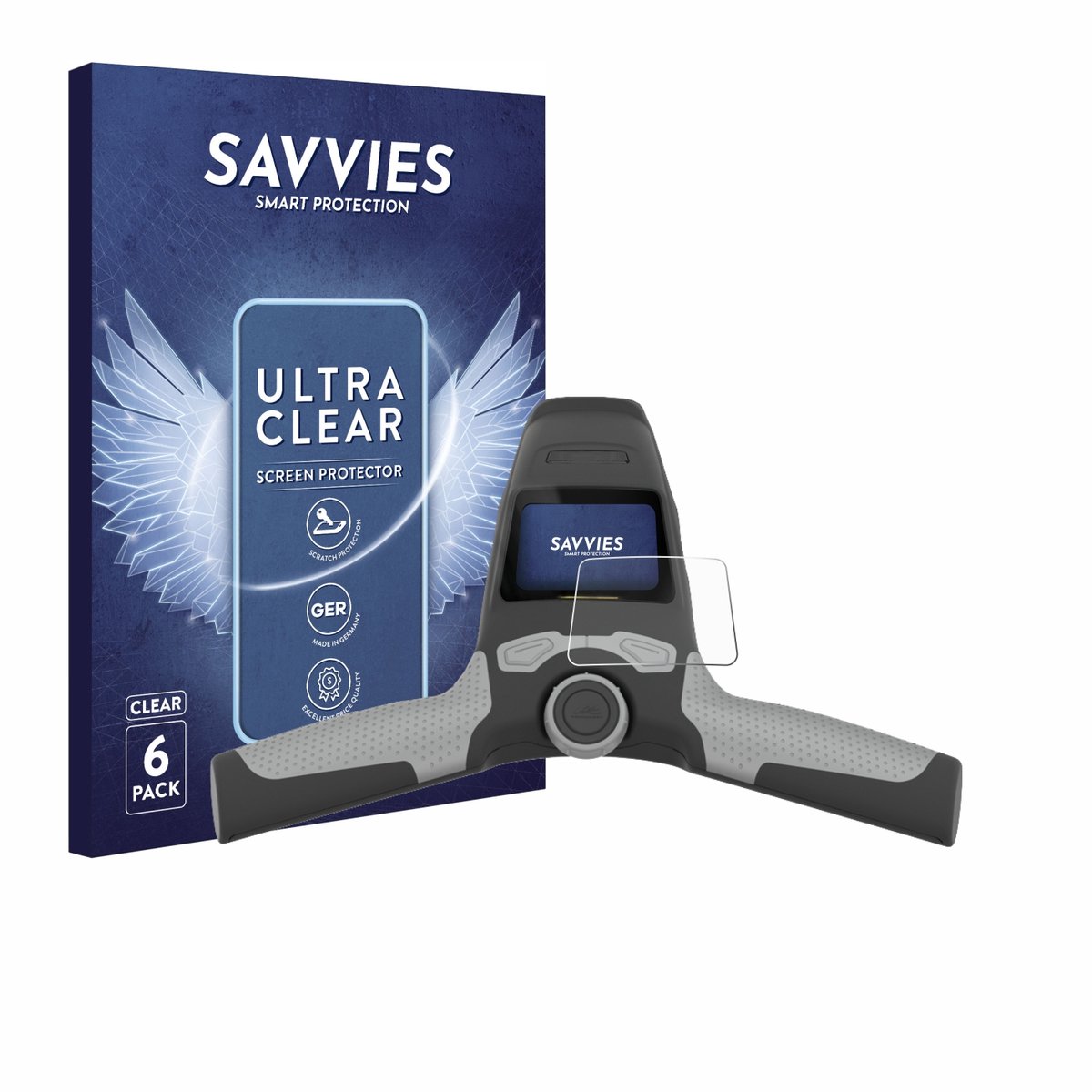 Savvies - Screenprotector voor PowaKaddy FW5s - Folie Beschermfolie transparant 6 Stuks