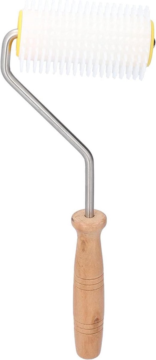 Allecto- Bijenteelgereedschap - Honingroller - Duurzaam - Kunststof - Bijenkorf - Ontzegelde naaldroller, eenvoudig te gebruiken, geschikt voor bijenteelt - Geel