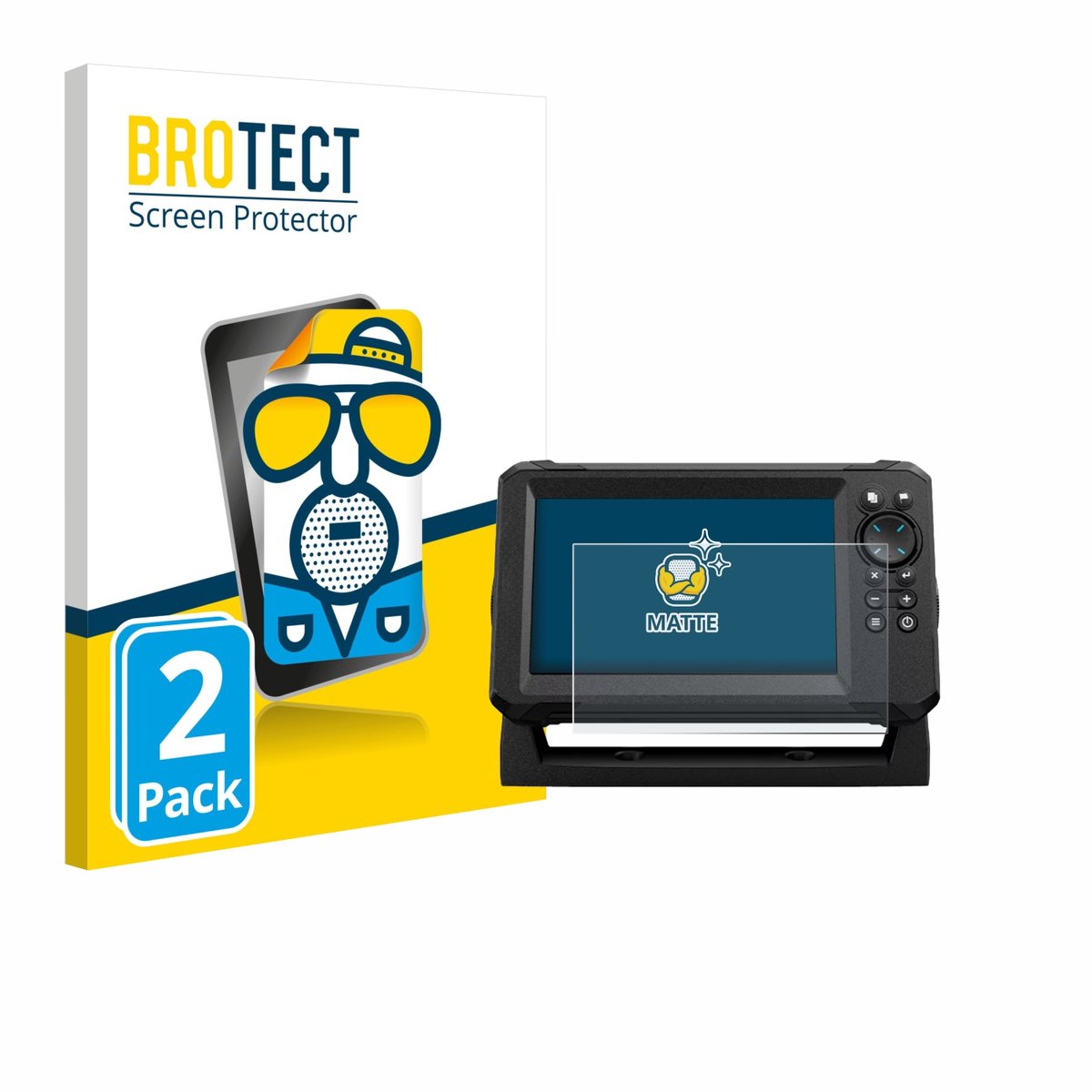 BROTECT - Screenprotector voor Lowrance Eagle 7 - Folie Beschermfolie matte 2 Stuks