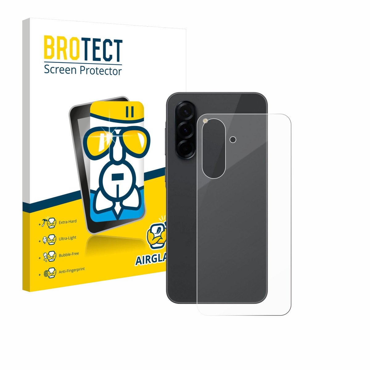 Screenprotector voor Samsung Galaxy A36 5G (Achterkant) Beschermglas transparant
