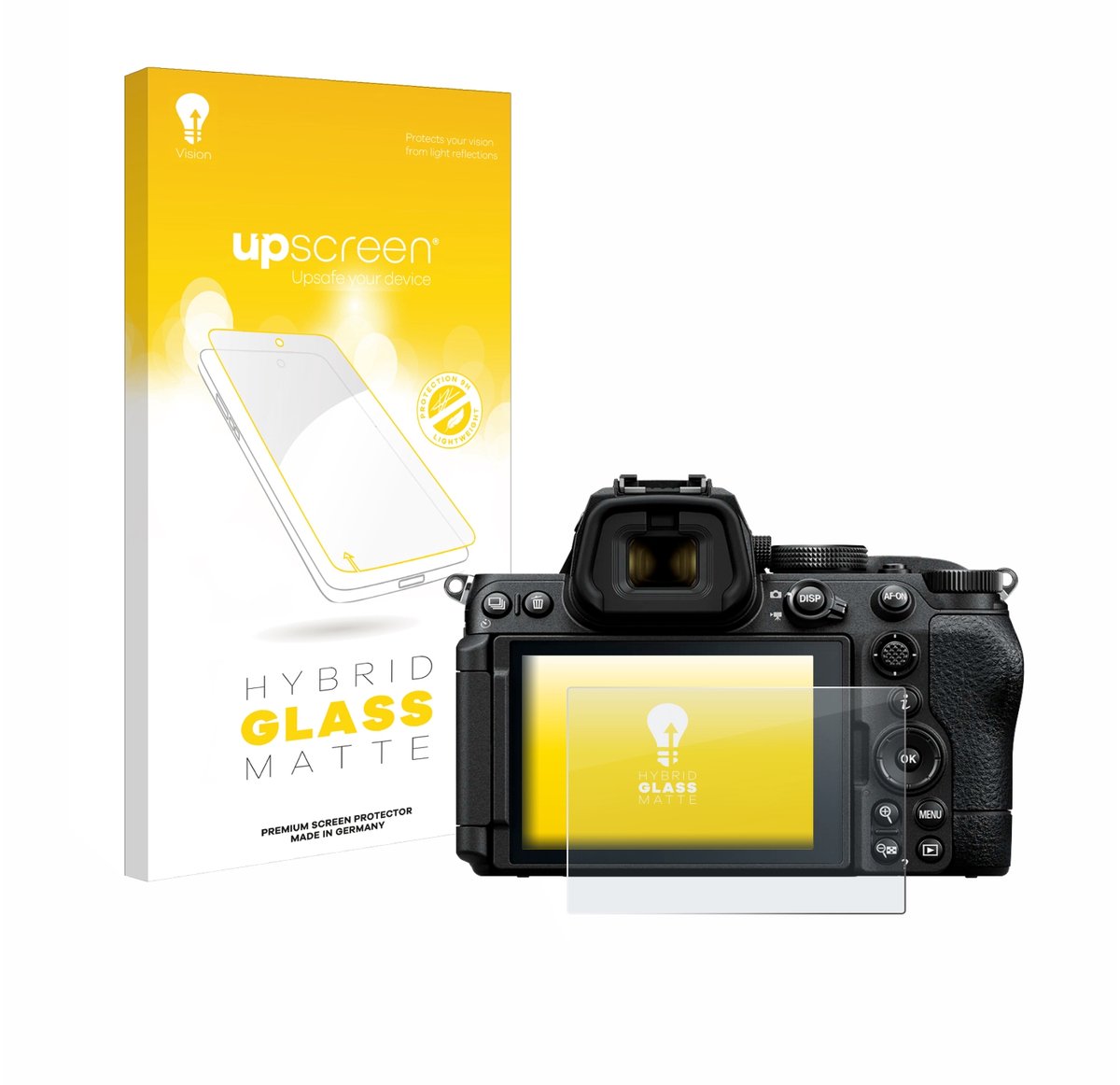 upscreen - Screenprotector voor Nikon Z5 II - Folie Beschermfolie Beschermglas matte