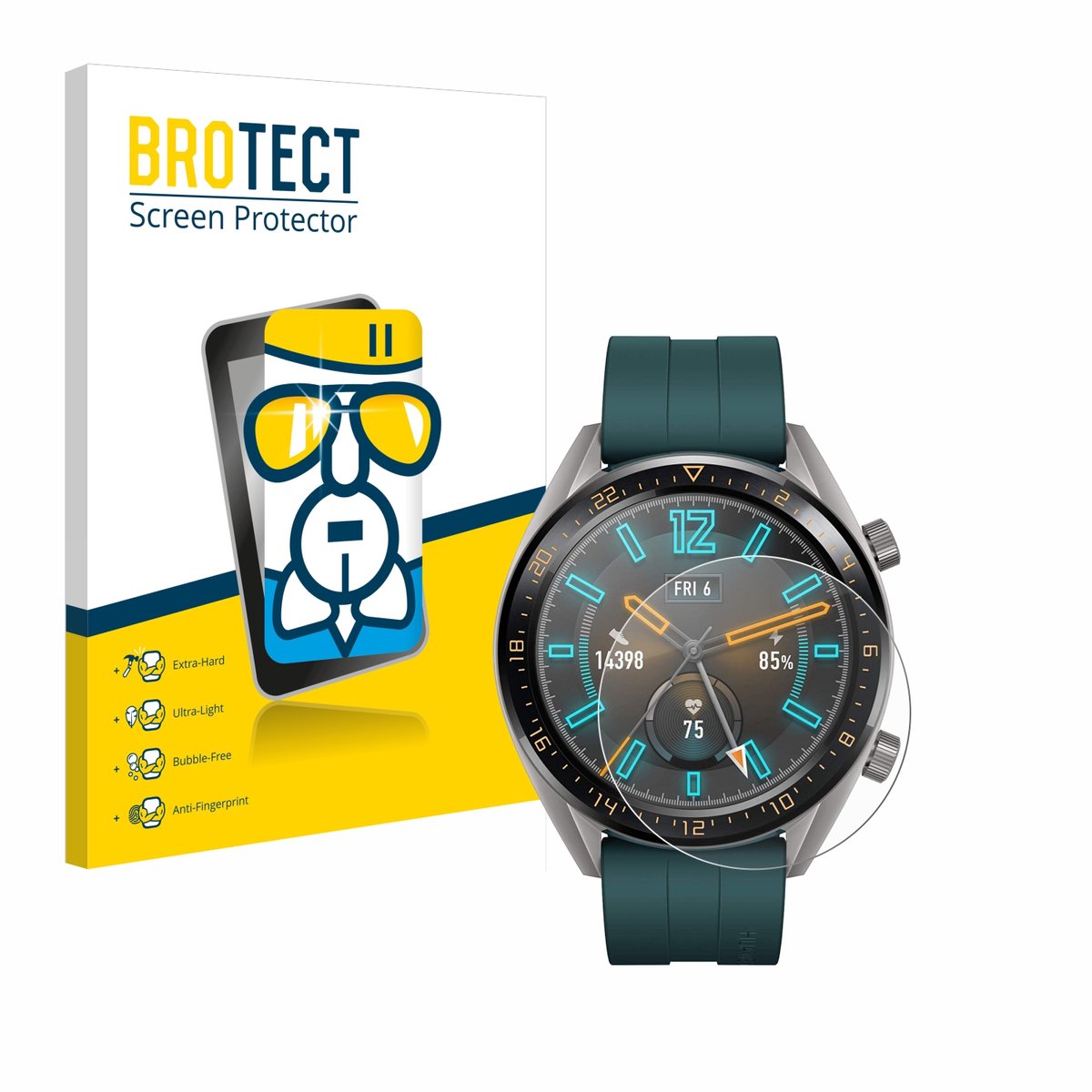 Screenprotector voor Huawei Watch GT Active Beschermglas transparant