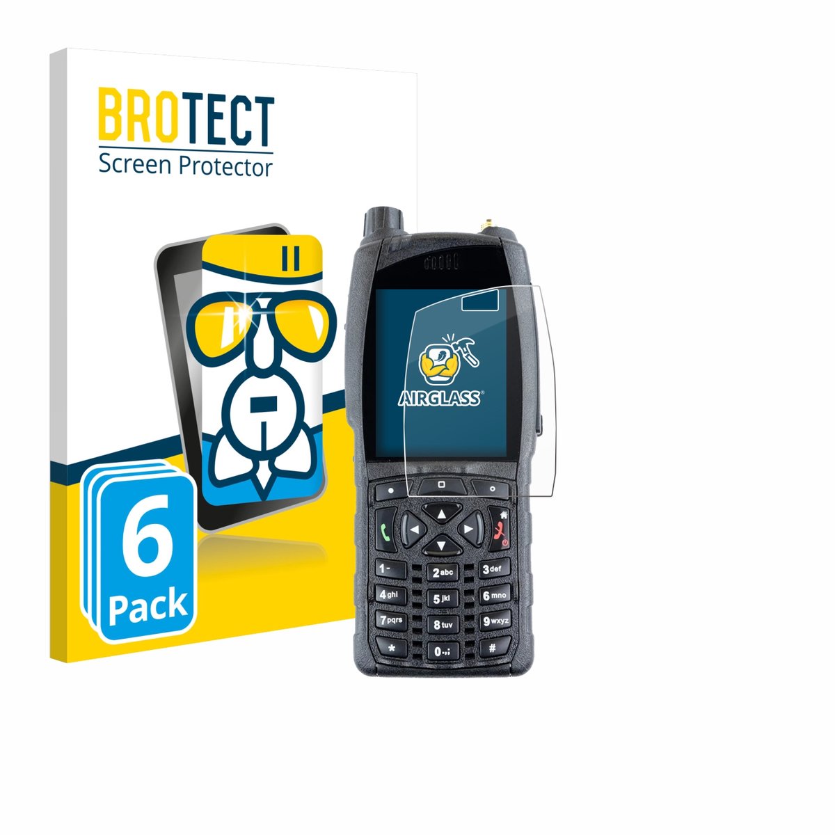 Screenprotector 6 Stuks voor Sepura SC20 Beschermglas transparant