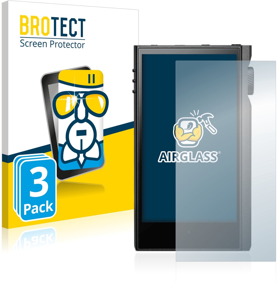 Screenprotector 3 Stuks voor Astell&Kern Kann Max Beschermglas transparant