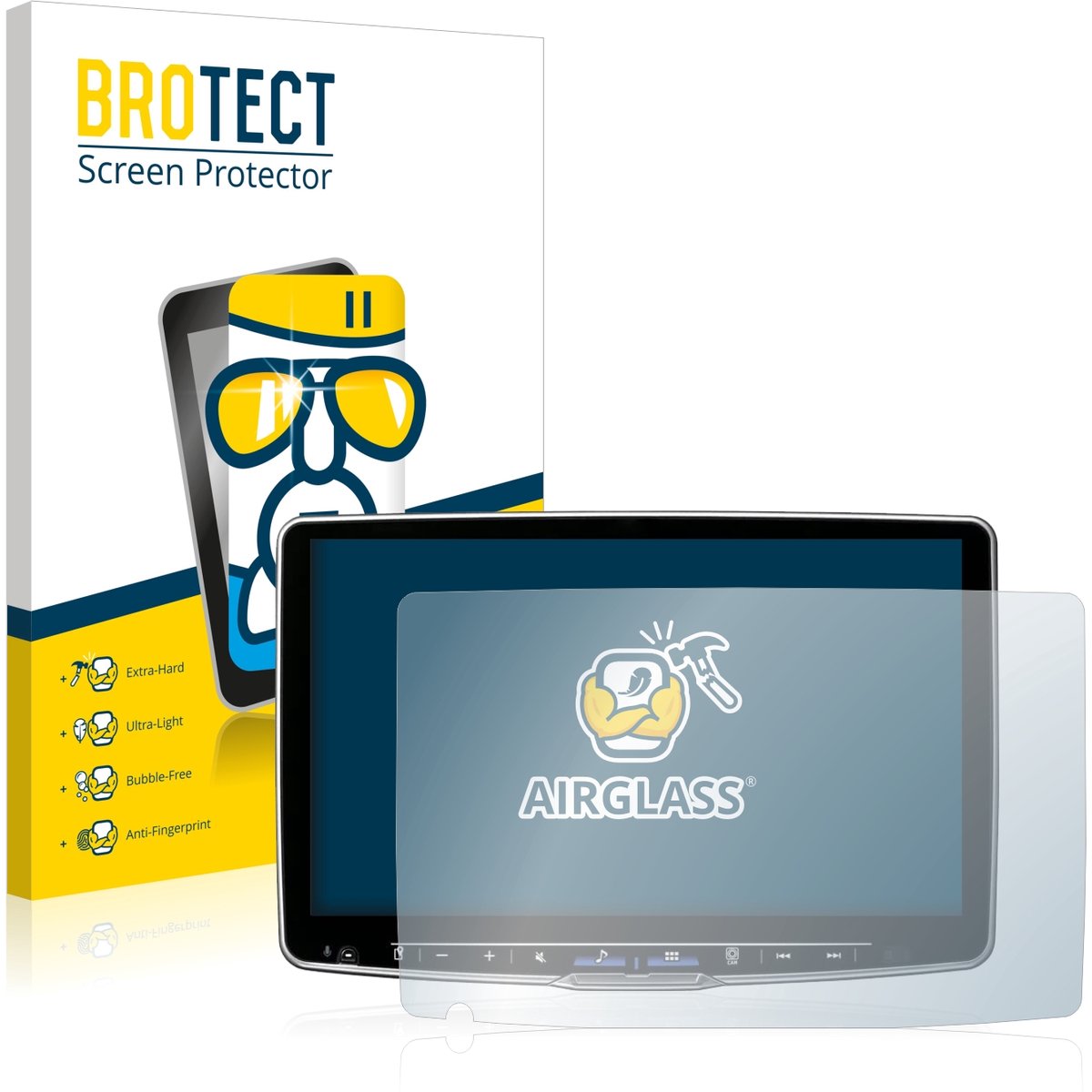 Screenprotector voor Alpine ILX-F115D Beschermglas transparant