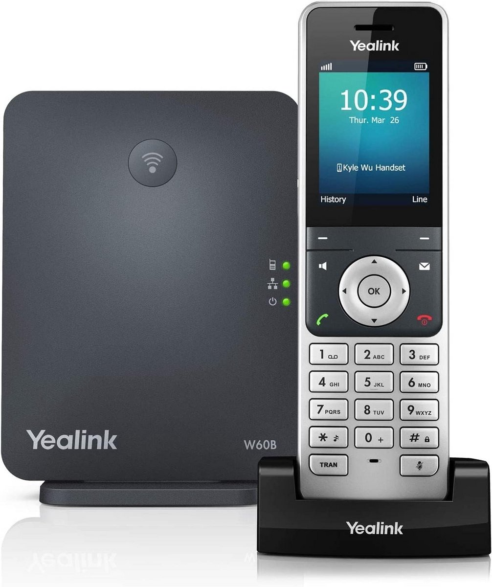 Draadloze DECT IP-telefoon TK voor Kantoor en Thuis - TFT Scherm