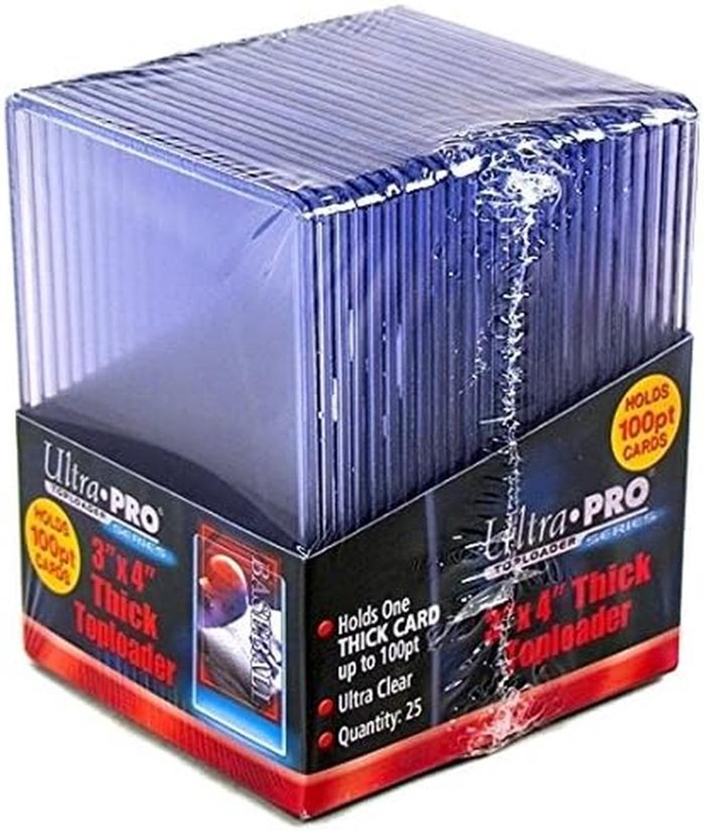 100pt Toploaders voor Kaarten - Ultra Helder - Geschikt voor Baseball, Voetbal, Basketbal, IJshockey en Gaming