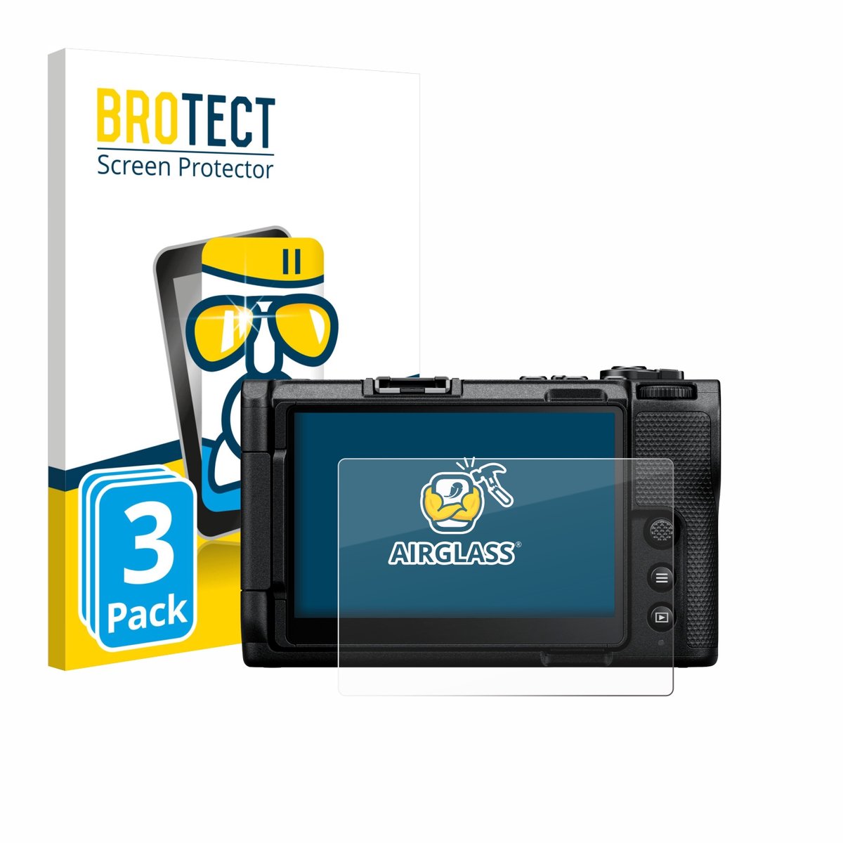 Screenprotector 3 Stuks voor Nikon ZR 2025 Beschermglas transparant