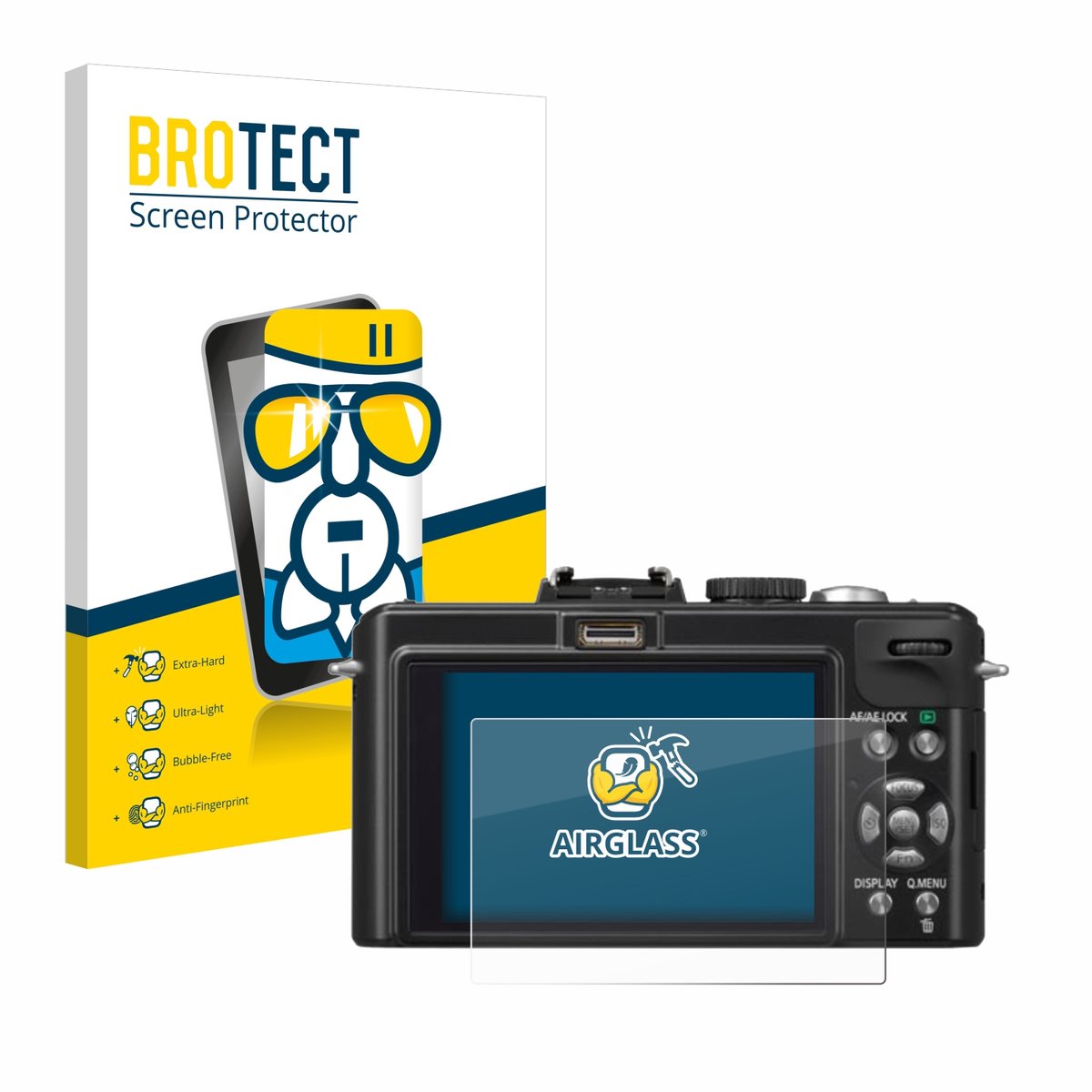 Screenprotector voor Panasonic Lumix DMC-LX5 Beschermglas transparant