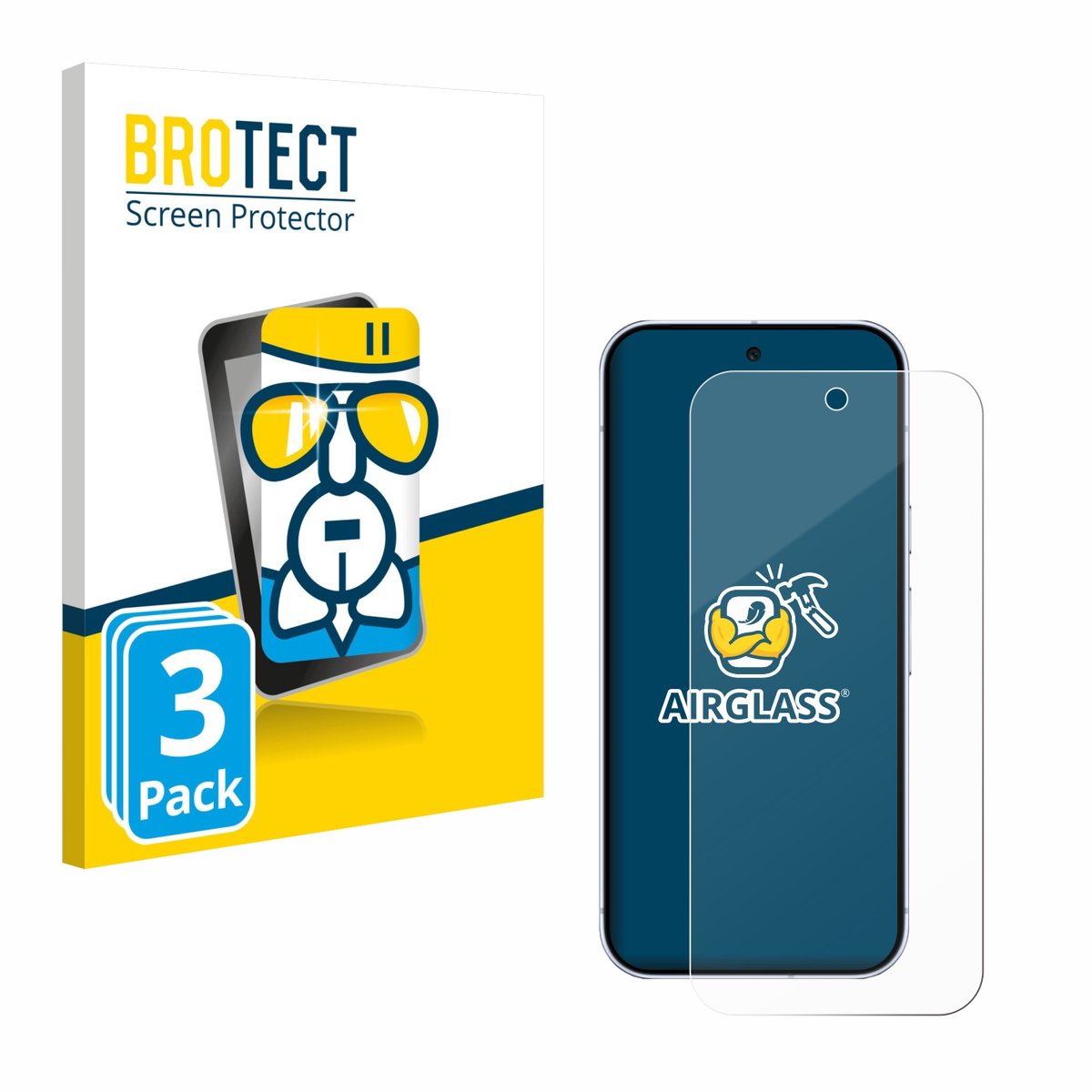 Screenprotector 3 Stuks voor Google Pixel 10 Pro Beschermglas transparant