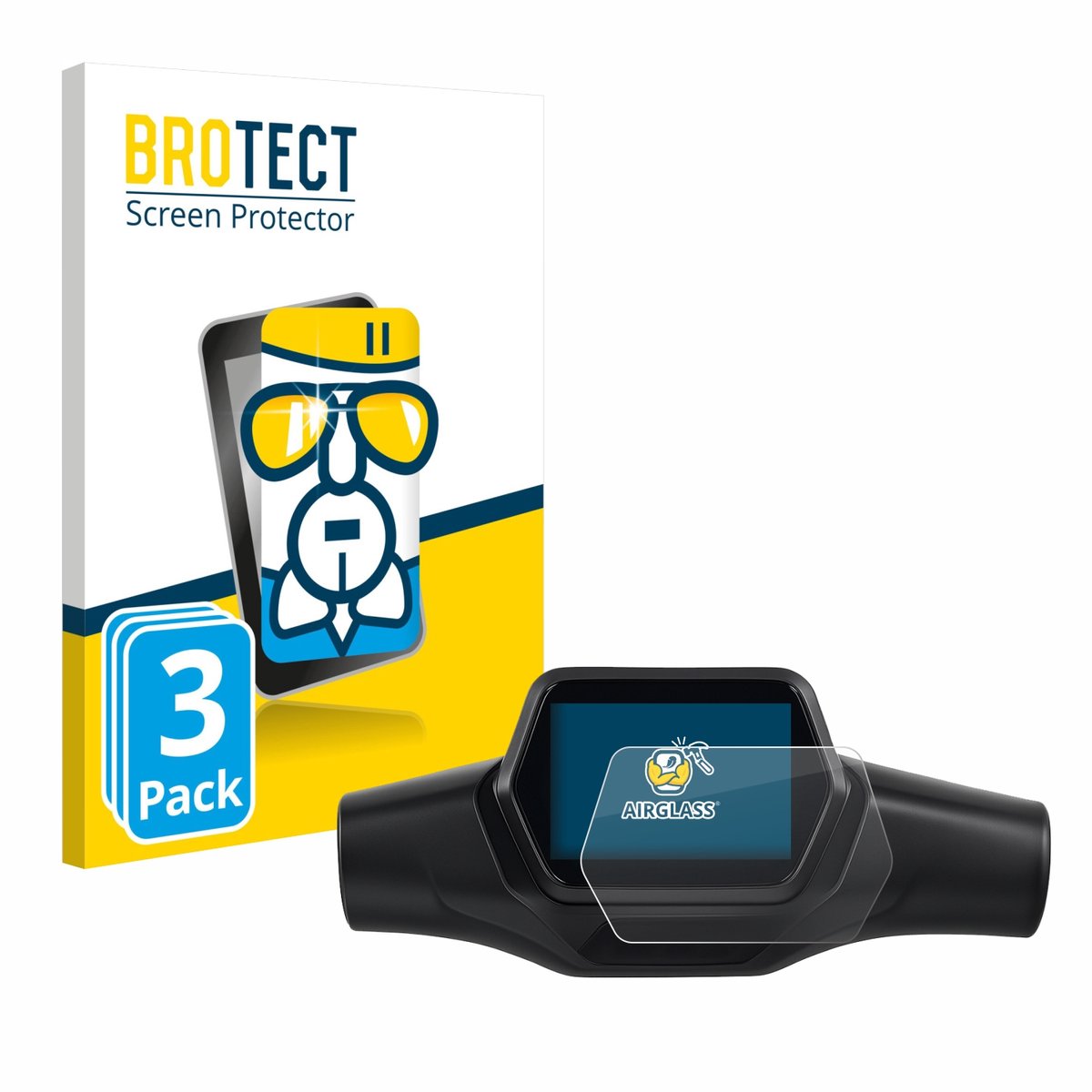 Screenprotector 3 Stuks voor Segway Ninebot ZT3 D Beschermglas transparant