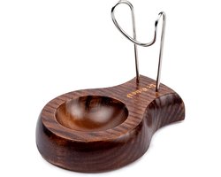 Houten Standaard voor Eén Tabakspijp - Handgemaakt en Massief Essenhout