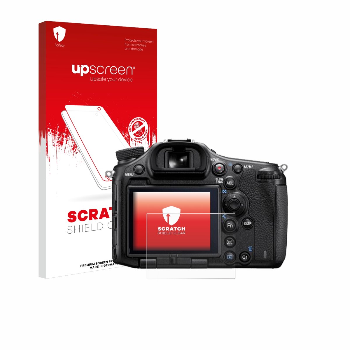 upscreen - Screenprotector voor Sony Alpha 99 - Folie Beschermfolie transparant