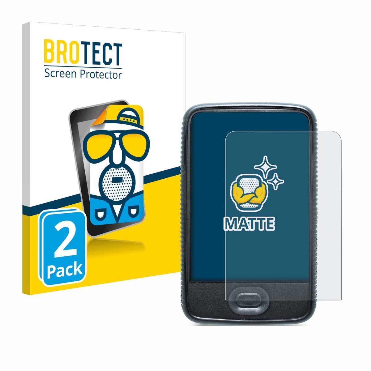 BROTECT - Screenprotector voor Dexcom G6 Receiver CGM - Folie Beschermfolie matte 2 Stuks