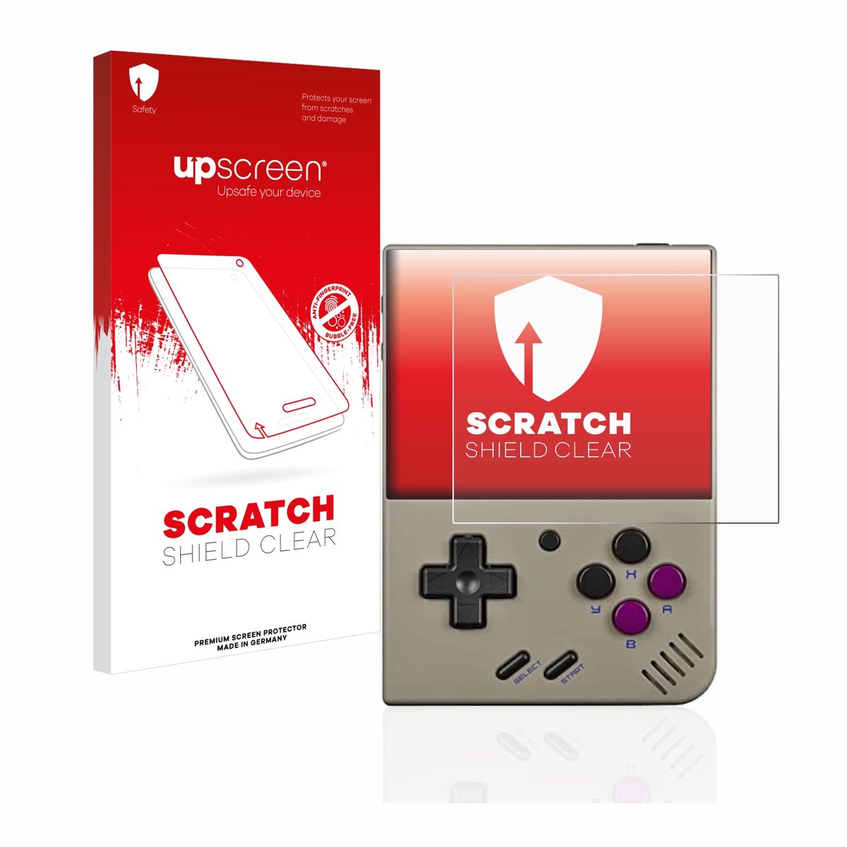 upscreen - Screenprotector voor Miyoo Mini Plus - Folie Beschermfolie transparant