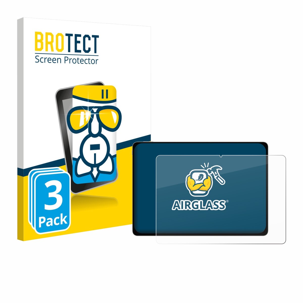 Screenprotector 3 Stuks voor Honor Magicpad 3 Beschermglas transparant