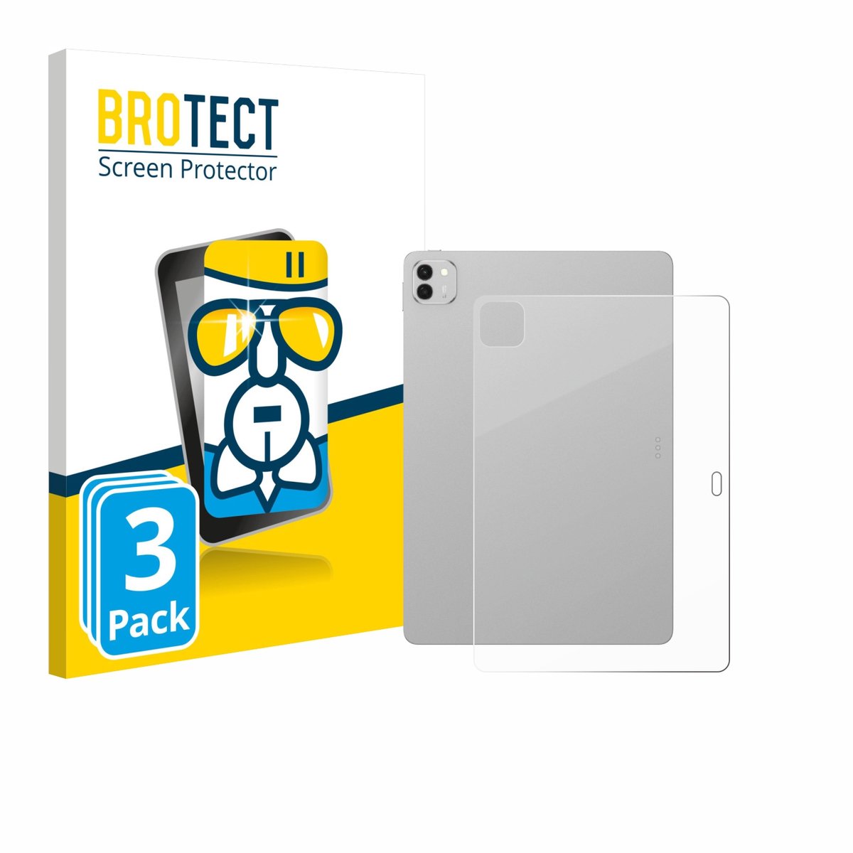 Screenprotector 3 Stuks voor Honor Magicpad 3 (Achterkant) Beschermglas transparant