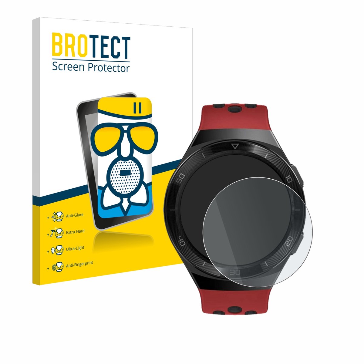 BROTECT - Screenprotector voor Huawei Watch GT 2e - Folie Beschermfolie Beschermglas matte