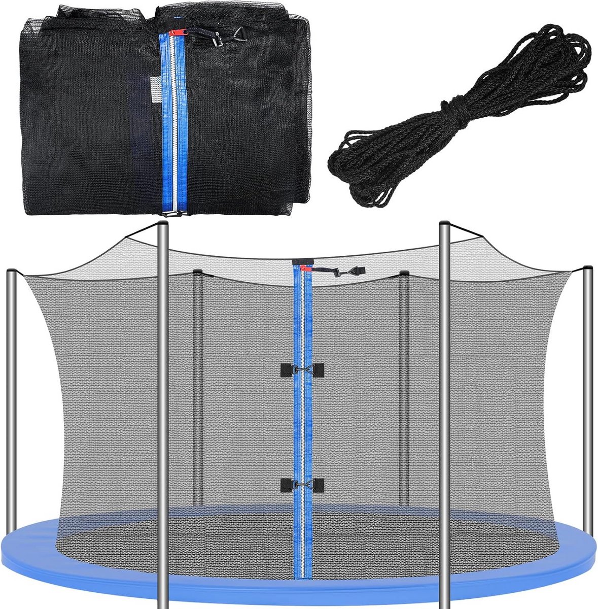 Vervangend Trampolinenet Veiligheidsnet voor Ronde Trampolines Weerbestendig