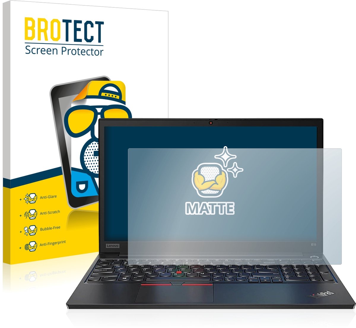BROTECT - Screenprotector voor Lenovo ThinkPad E14 Gen 2 - Folie Beschermfolie matte